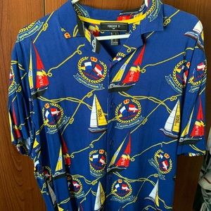 Forever 21 Sailor Button Up